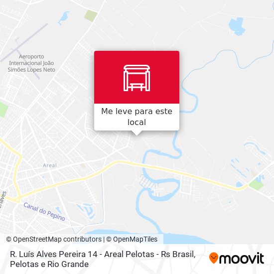 R. Luís Alves Pereira 14 - Areal Pelotas - Rs Brasil mapa