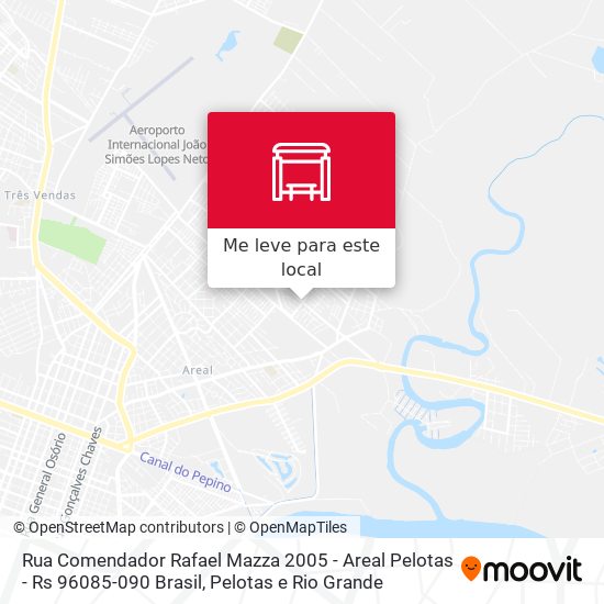 Rua Comendador Rafael Mazza 2005 - Areal Pelotas - Rs 96085-090 Brasil mapa