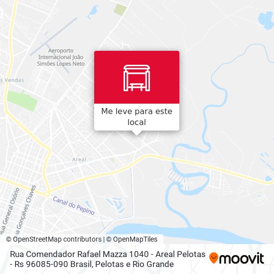 Rua Comendador Rafael Mazza 1040 - Areal Pelotas - Rs 96085-090 Brasil mapa