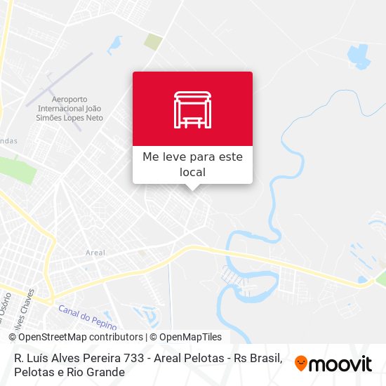 R. Luís Alves Pereira 733 - Areal Pelotas - Rs Brasil mapa