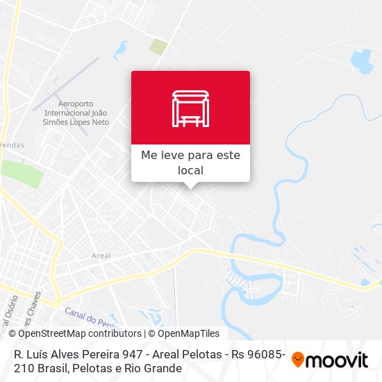 R. Luís Alves Pereira 947 - Areal Pelotas - Rs 96085-210 Brasil mapa