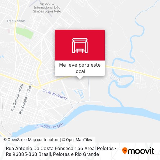 Rua Antônio Da Costa Fonseca 166 Areal Pelotas - Rs 96085-360 Brasil mapa
