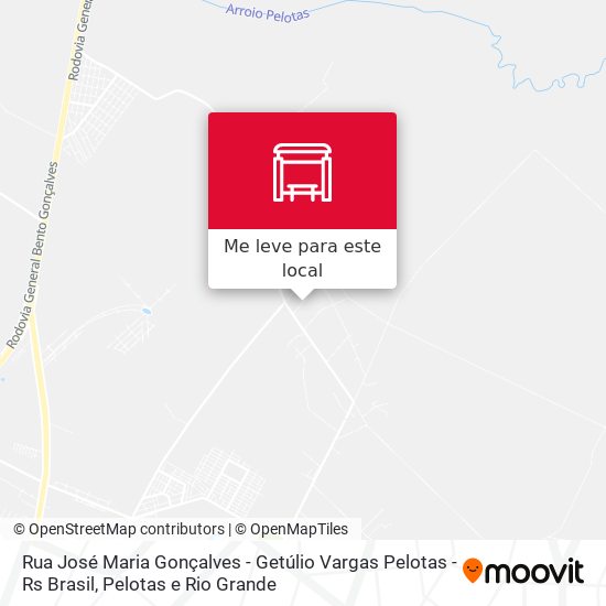 Rua José Maria Gonçalves - Getúlio Vargas Pelotas - Rs Brasil mapa