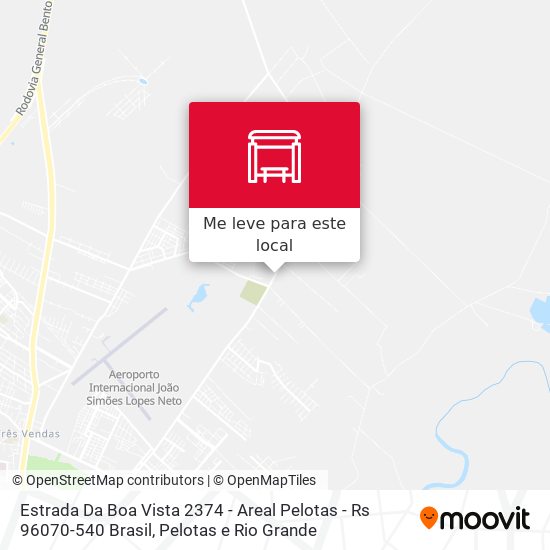 Estrada Da Boa Vista 2374 - Areal Pelotas - Rs 96070-540 Brasil mapa