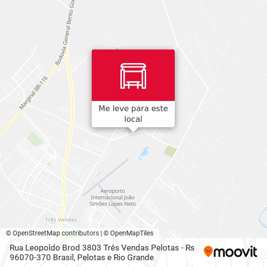 Rua Leopoldo Brod 3803 Três Vendas Pelotas - Rs 96070-370 Brasil mapa