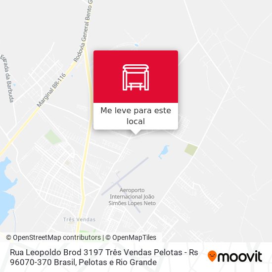 Rua Leopoldo Brod 3197 Três Vendas Pelotas - Rs 96070-370 Brasil mapa