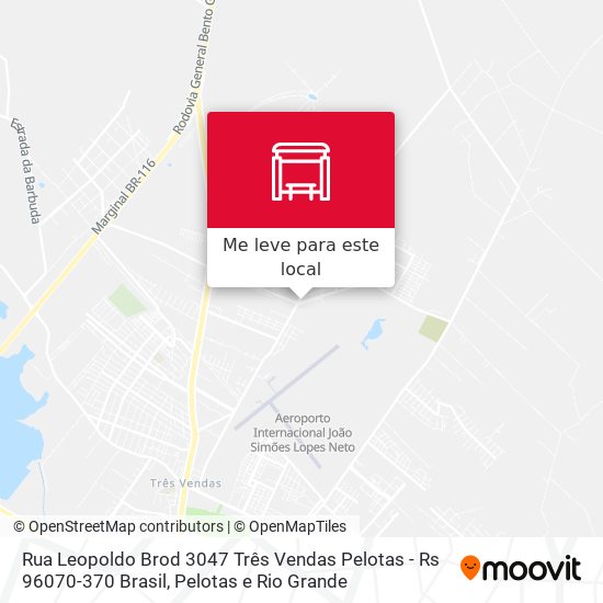 Rua Leopoldo Brod 3047 Três Vendas Pelotas - Rs 96070-370 Brasil mapa