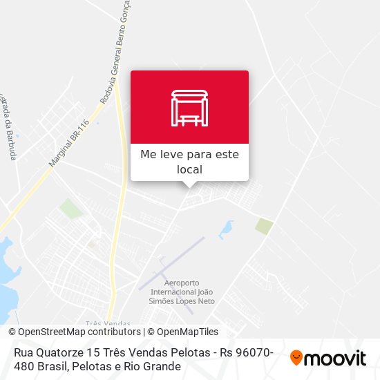 Rua Quatorze 15 Três Vendas Pelotas - Rs 96070-480 Brasil mapa