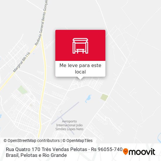 Rua Quatro 170 Três Vendas Pelotas - Rs 96055-740 Brasil mapa