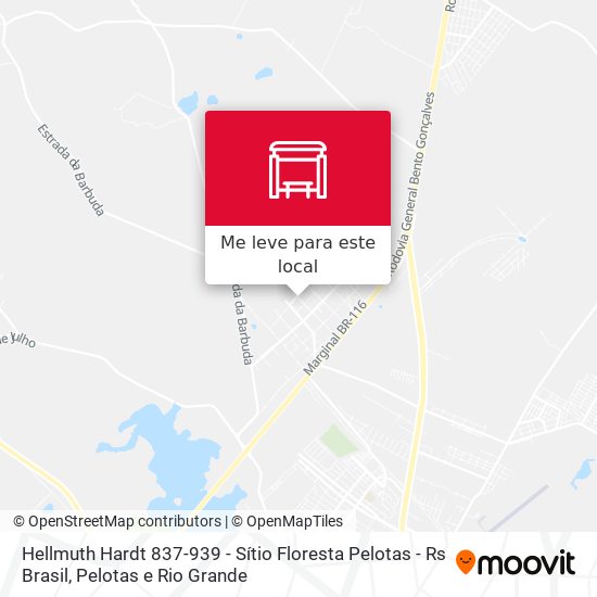 Hellmuth Hardt 837-939 - Sítio Floresta Pelotas - Rs Brasil mapa