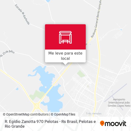 R. Egídio Zanotta 970 Pelotas - Rs Brasil mapa