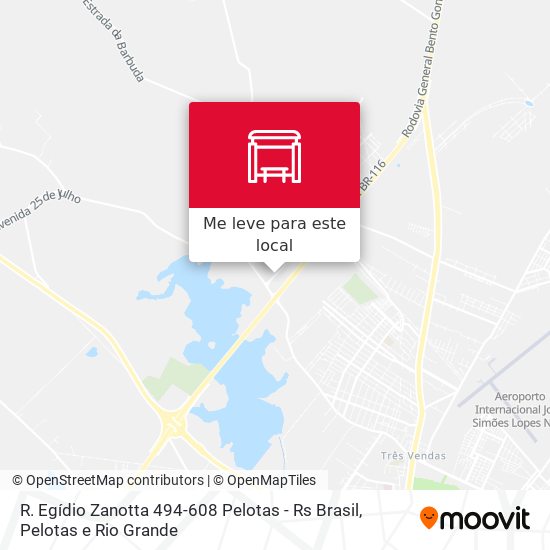 R. Egídio Zanotta 494-608 Pelotas - Rs Brasil mapa