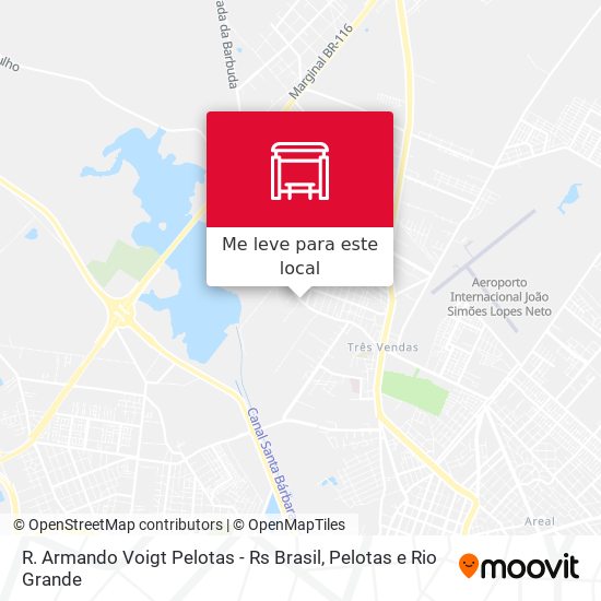 R. Armando Voigt Pelotas - Rs Brasil mapa
