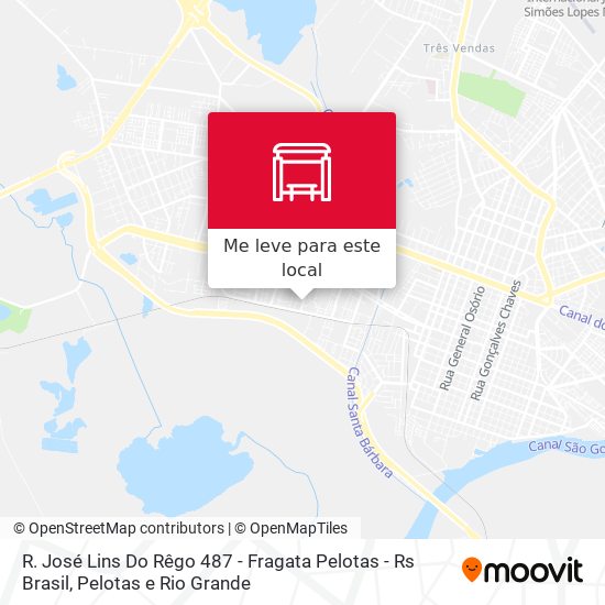 R. José Lins Do Rêgo 487 - Fragata Pelotas - Rs Brasil mapa