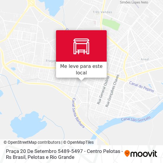 Praça 20 De Setembro 5489-5497 - Centro Pelotas - Rs Brasil mapa