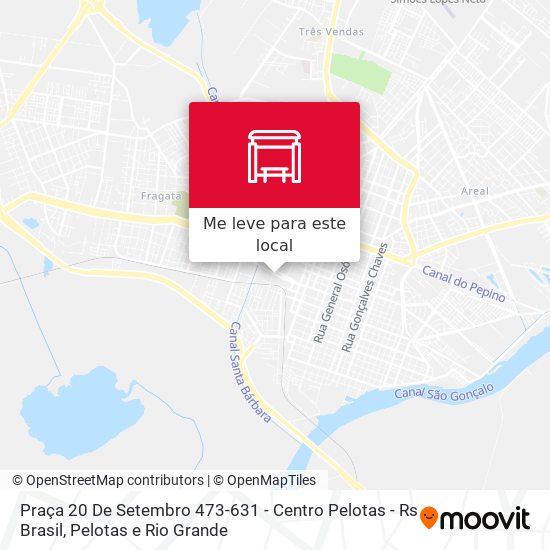 Praça 20 De Setembro 473-631 - Centro Pelotas - Rs Brasil mapa
