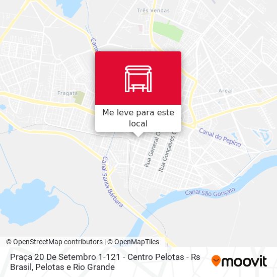 Praça 20 De Setembro 1-121 - Centro Pelotas - Rs Brasil mapa