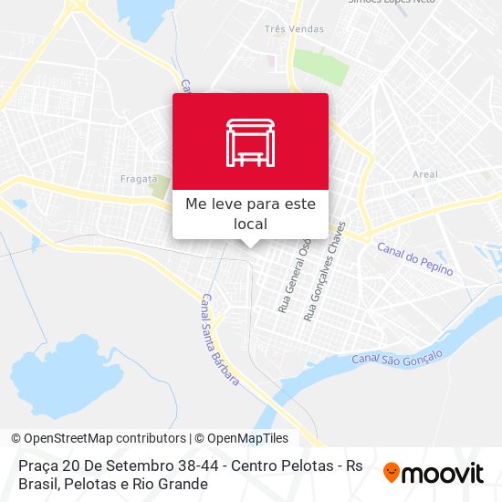 Praça 20 De Setembro 38-44 - Centro Pelotas - Rs Brasil mapa