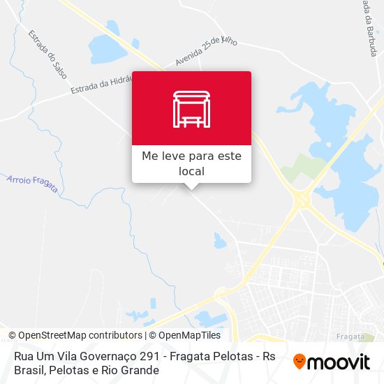 Rua Um Vila Governaço 291 - Fragata Pelotas - Rs Brasil mapa