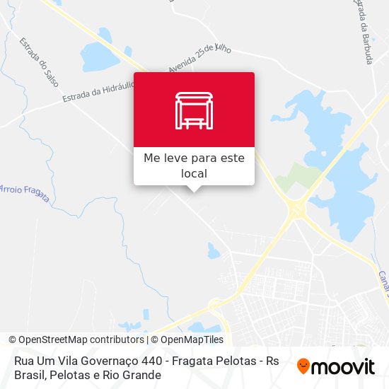 Rua Um Vila Governaço 440 - Fragata Pelotas - Rs Brasil mapa