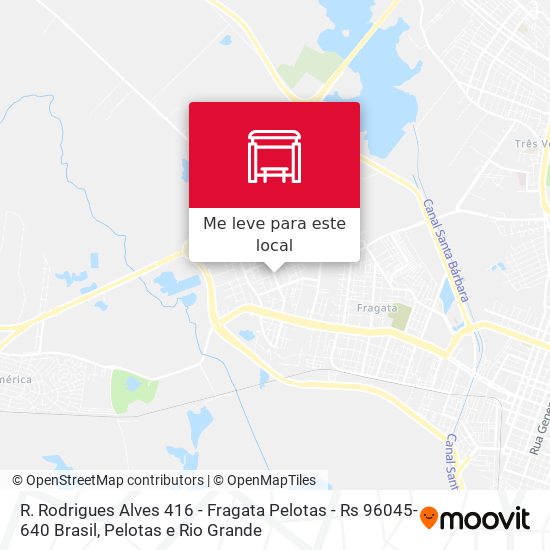 R. Rodrigues Alves 416 - Fragata Pelotas - Rs 96045-640 Brasil mapa