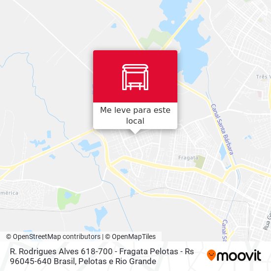 R. Rodrigues Alves 618-700 - Fragata Pelotas - Rs 96045-640 Brasil mapa