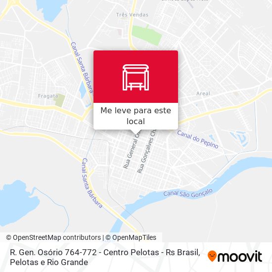 R. Gen. Osório 764-772 - Centro Pelotas - Rs Brasil mapa