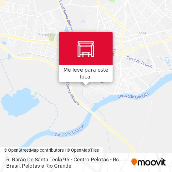 R. Barão De Santa Tecla 95 - Centro Pelotas - Rs Brasil mapa