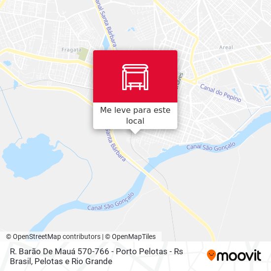 R. Barão De Mauá 570-766 - Porto Pelotas - Rs Brasil mapa