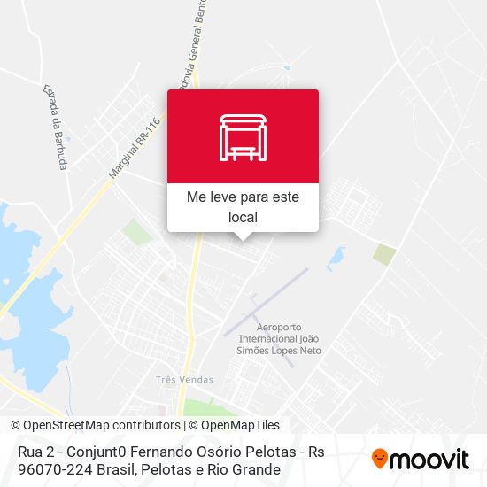 Rua 2 - Conjunt0 Fernando Osório Pelotas - Rs 96070-224 Brasil mapa