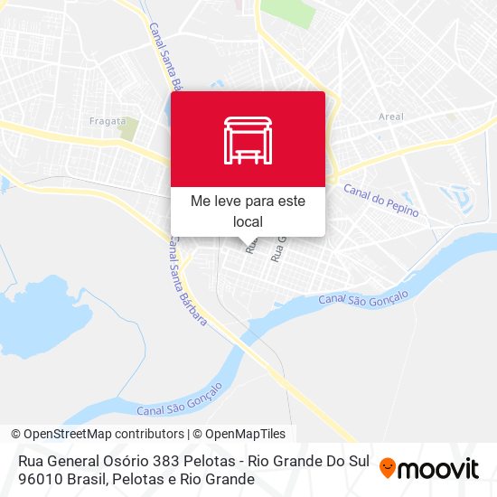Rua General Osório 383 Pelotas - Rio Grande Do Sul 96010 Brasil mapa
