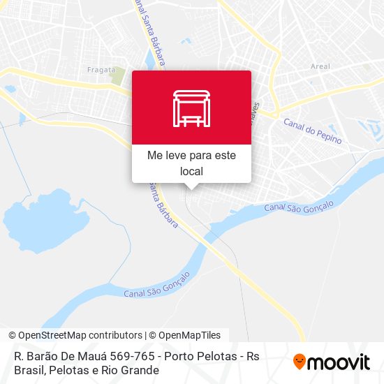 R. Barão De Mauá 569-765 - Porto Pelotas - Rs Brasil mapa