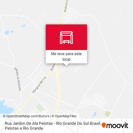Rua Jardim De Alá Pelotas - Rio Grande Do Sul Brasil mapa