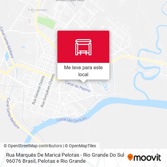 Rua Marquês De Maricá Pelotas - Rio Grande Do Sul 96076 Brasil mapa
