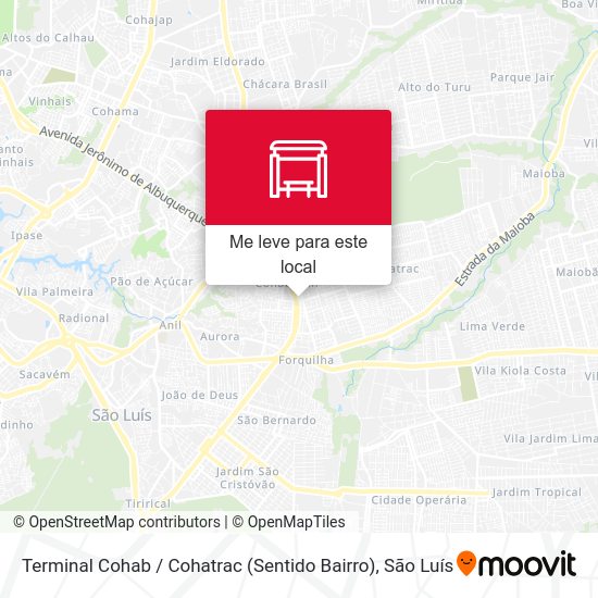 Terminal Cohab / Cohatrac (Sentido Bairro) mapa