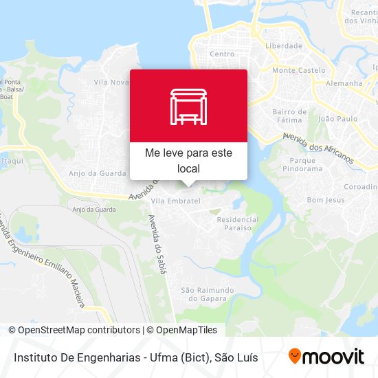 Instituto De Engenharias - Ufma (Bict) mapa