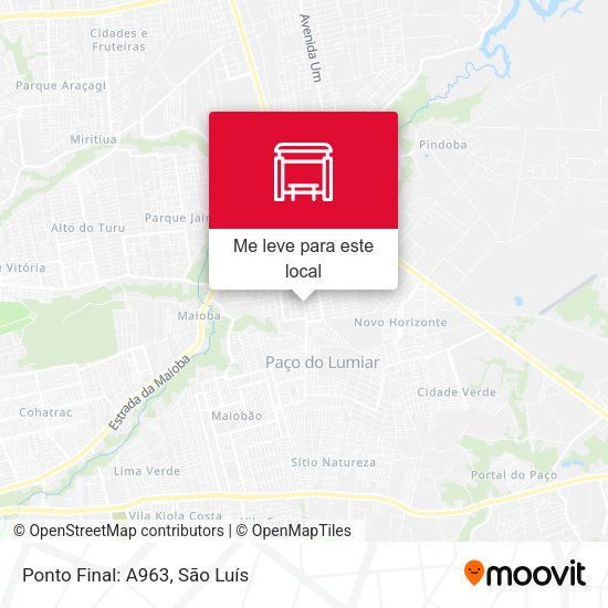 Ponto Final: A963 mapa