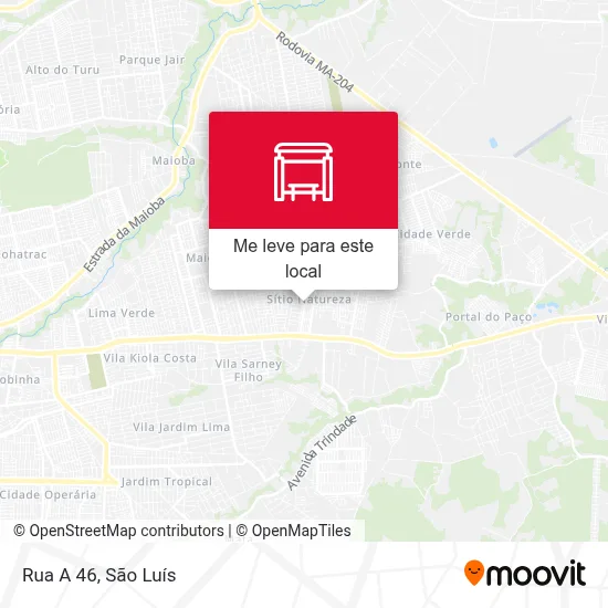 Rua A 46 mapa