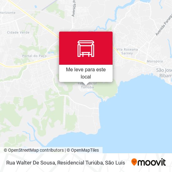Rua Walter De Sousa, Residencial Turiúba mapa