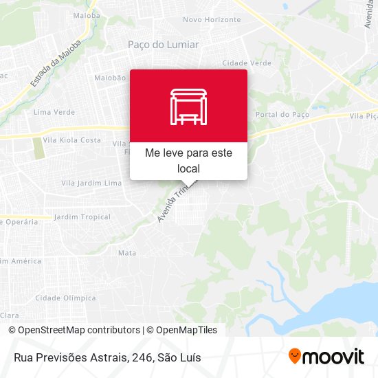 Rua Previsões Astrais, 246 mapa