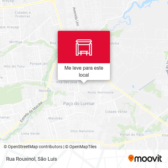 Rua Rouxinol mapa