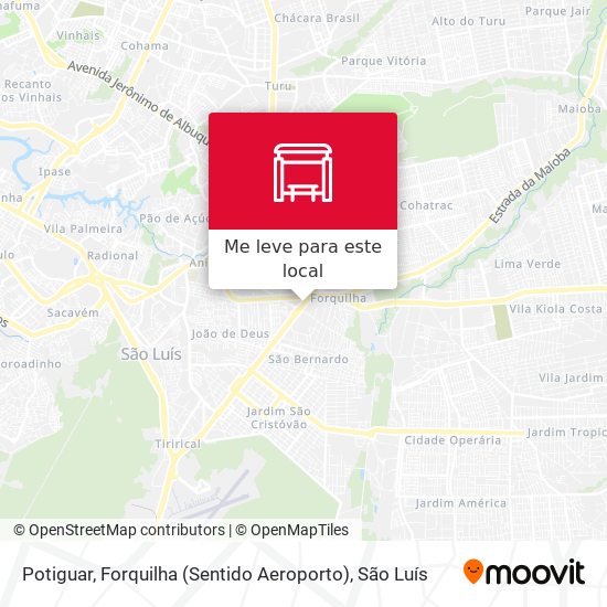 Potiguar, Forquilha (Sentido Aeroporto) mapa