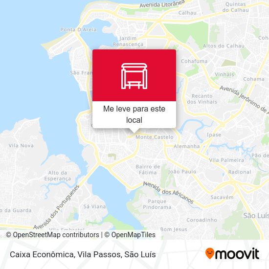 Caixa Econômica, Vila Passos mapa