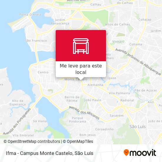 Ifma - Campus Monte Castelo mapa