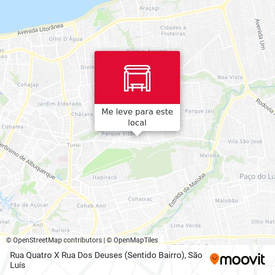 Rua Quatro X Rua Dos Deuses (Sentido Bairro) mapa