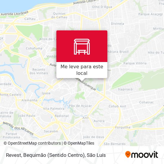Revest, Bequimão (Sentido Centro) mapa