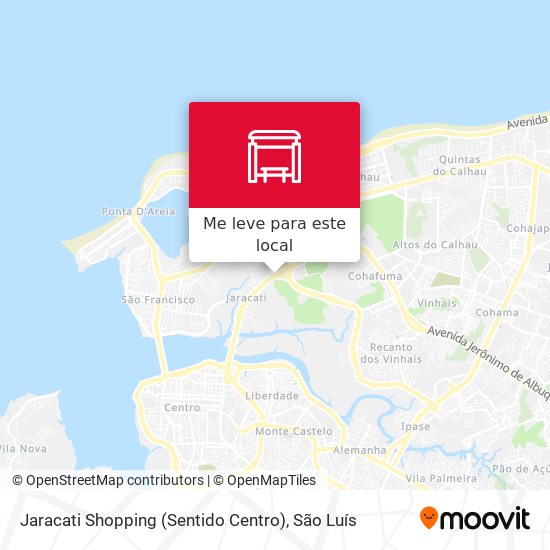 Jaracati Shopping (Sentido Centro) mapa