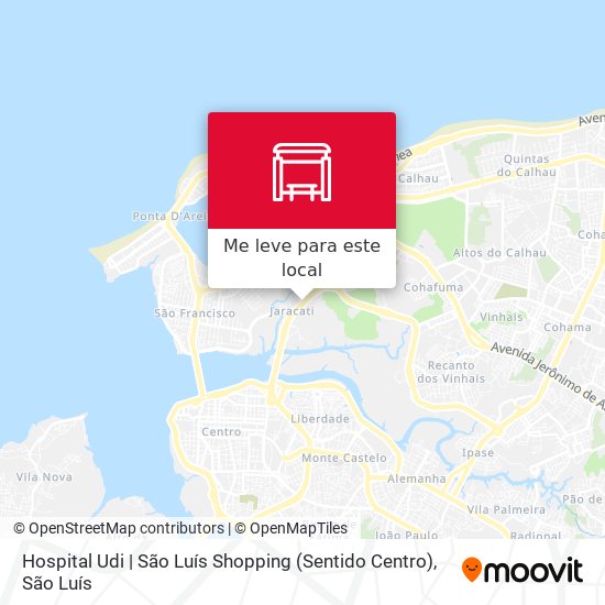 Hospital Udi | São Luís Shopping (Sentido Centro) mapa