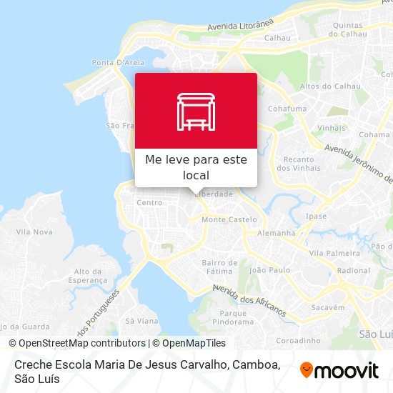 Creche Escola Maria De Jesus Carvalho, Camboa mapa