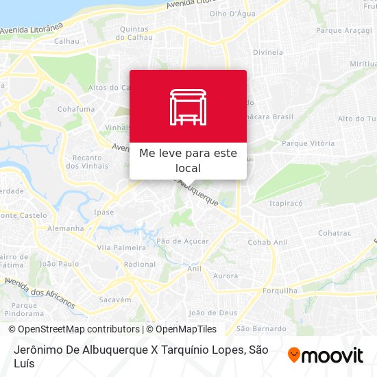 Jerônimo De Albuquerque X Tarquínio Lopes mapa